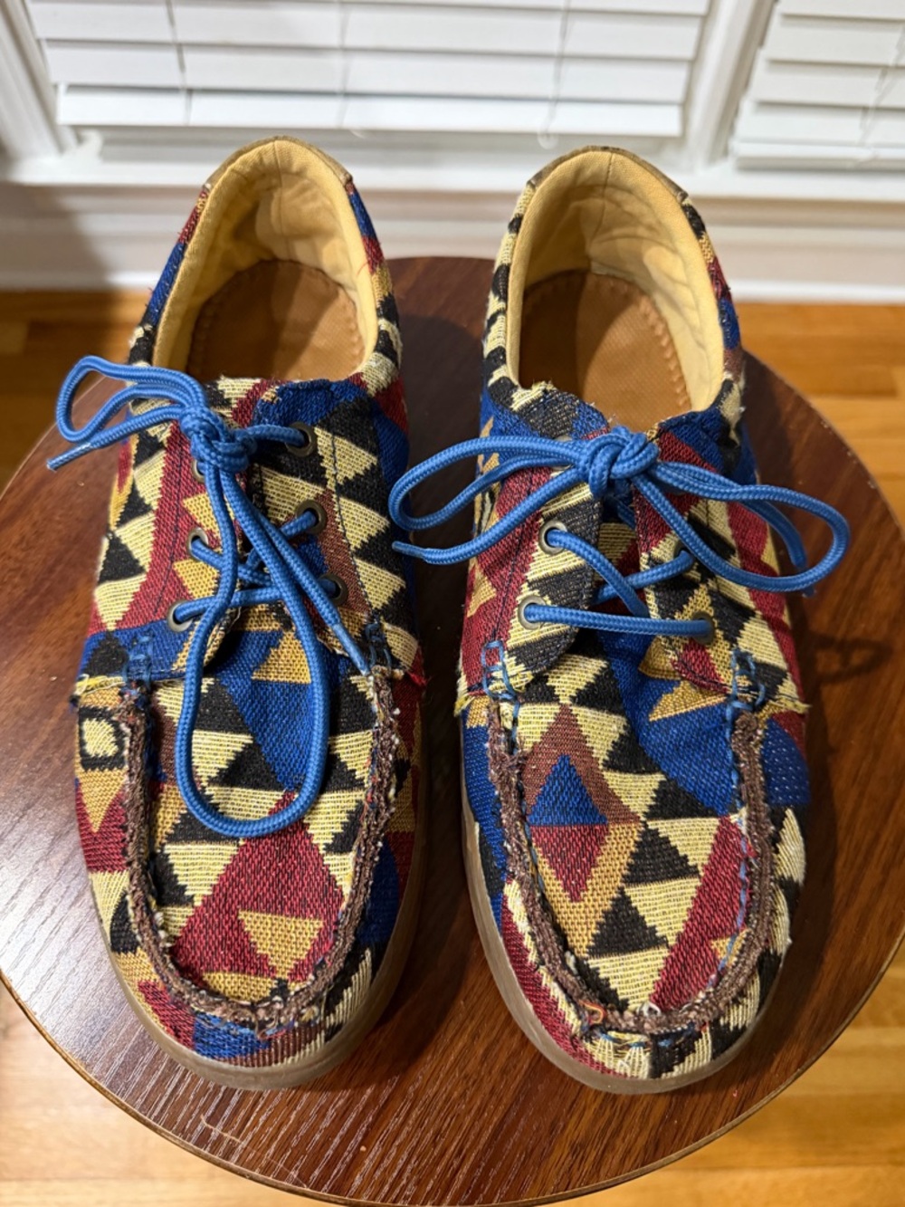 Sun Stone Aztec Geometric Canvas Lace-Up Sneakers! Size 9 1/2 Men’s! Best Offer